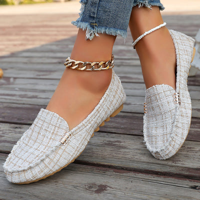 Flat Slip-on Women's Shoes Loafers Big Women's Shoes