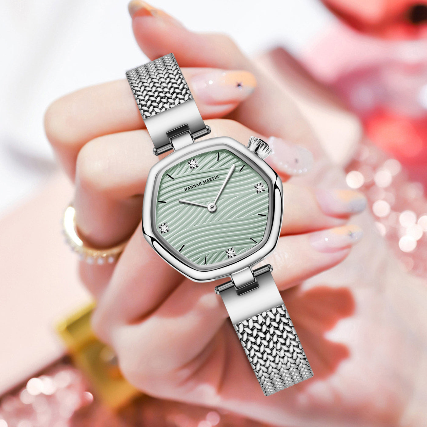 Fashion Simple Hexagonal Movement Women's Watch