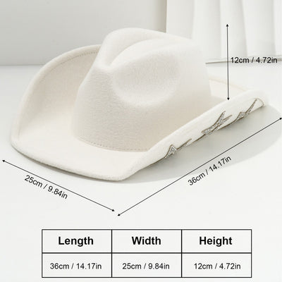 Woolen Felt Western Denim Top Hat Party Hat