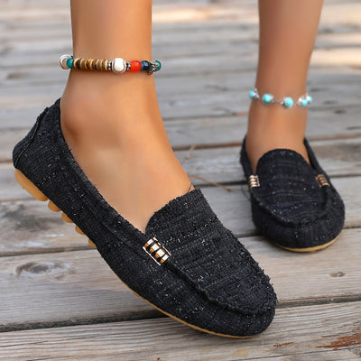 Flat Slip-on Women's Shoes Loafers Big Women's Shoes